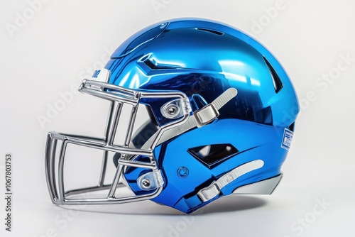 Blue Football Helmet photo