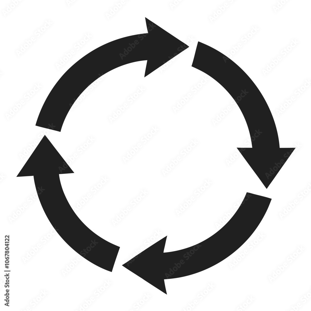 Repeated Circular arrows Cycle motion clear infographic diagram flat vector illustration design Repeated Circular arrows Cycle motion clear infographic diagram flat vector illustration design