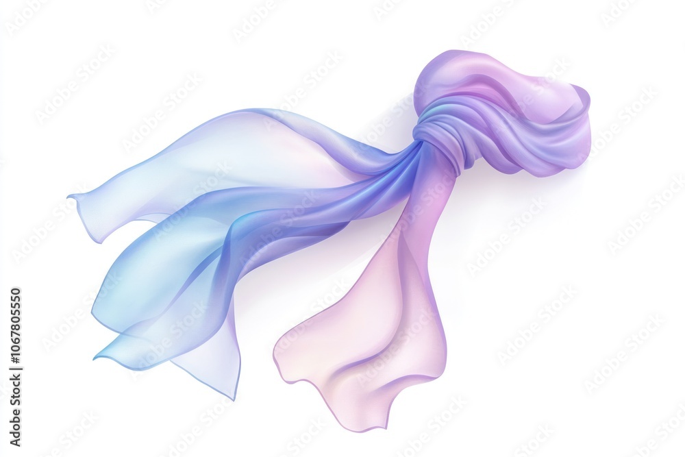 Naklejka premium Flowing Silk Scarf