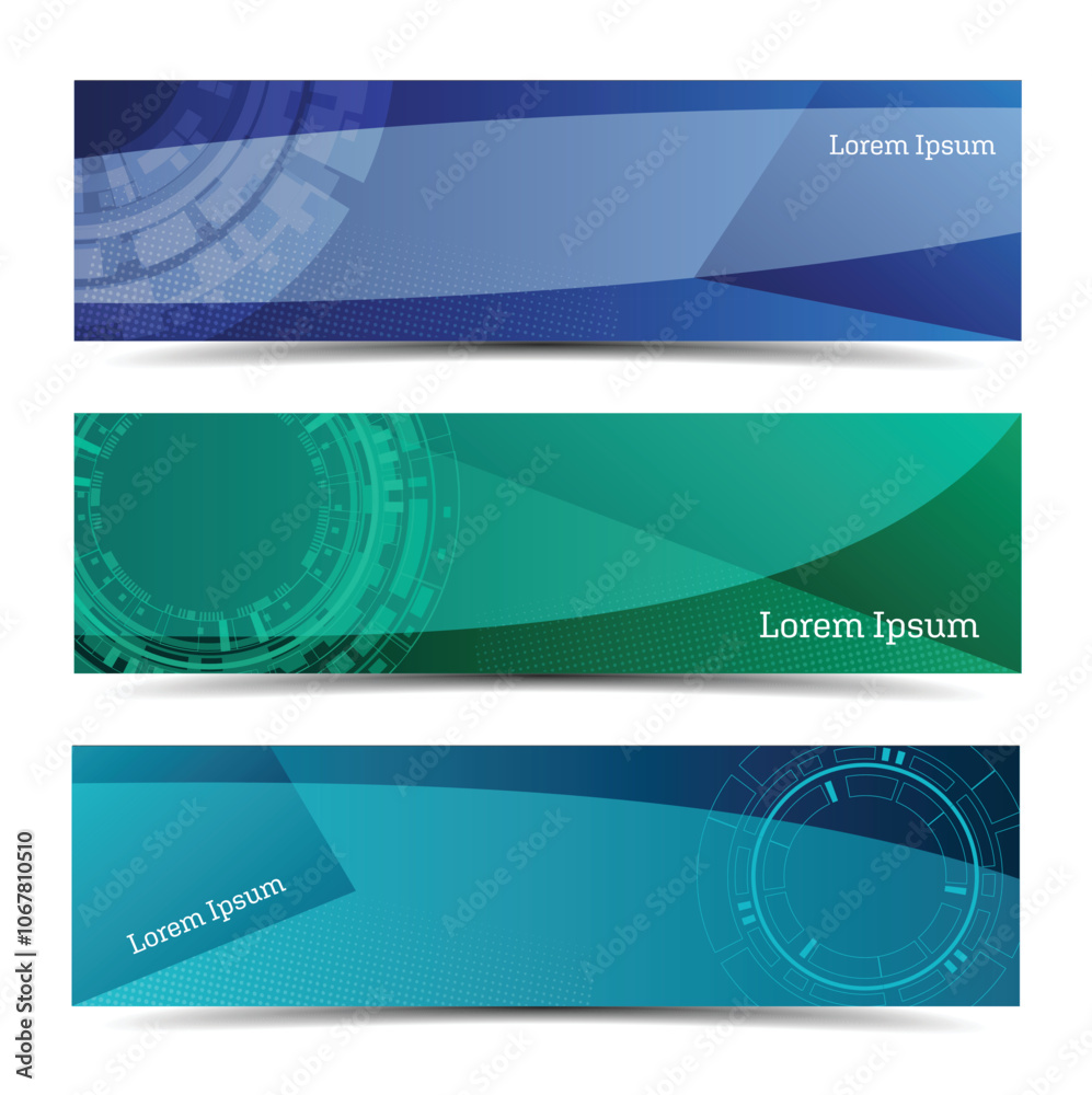 techno gear business banner card template background techno gear business banner card template background