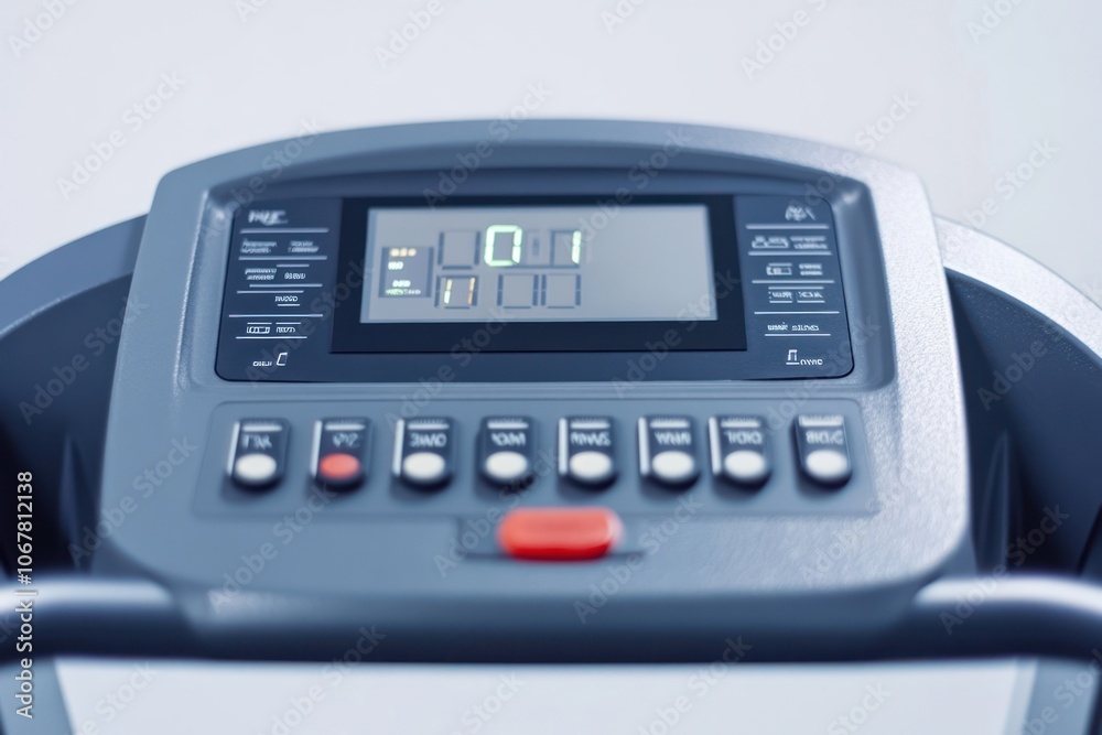 Treadmill Control Panel Close-up Treadmill Control Panel Close-up