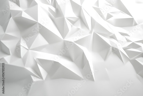 Abstract White Geometric Pattern