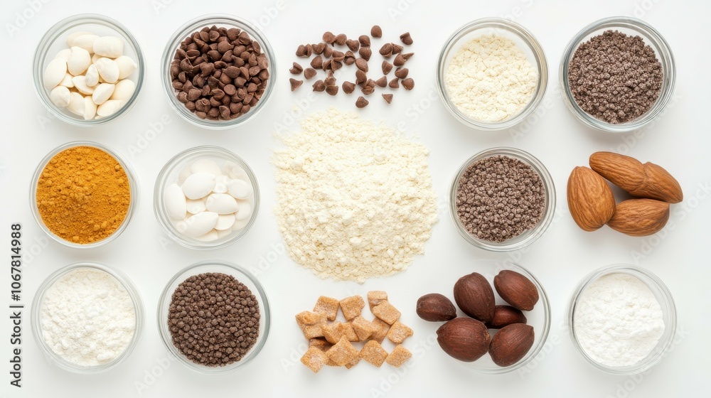Explore winter baking flat lay of ingredients with abstract free copy space Explore winter baking flat lay of ingredients with abstract free copy space