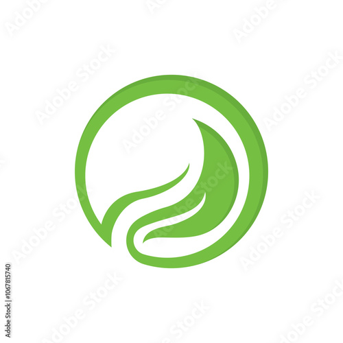 Ecology environment logo vector. Eco Gear vector icon, Green Leaf Logo vector Icon illustration