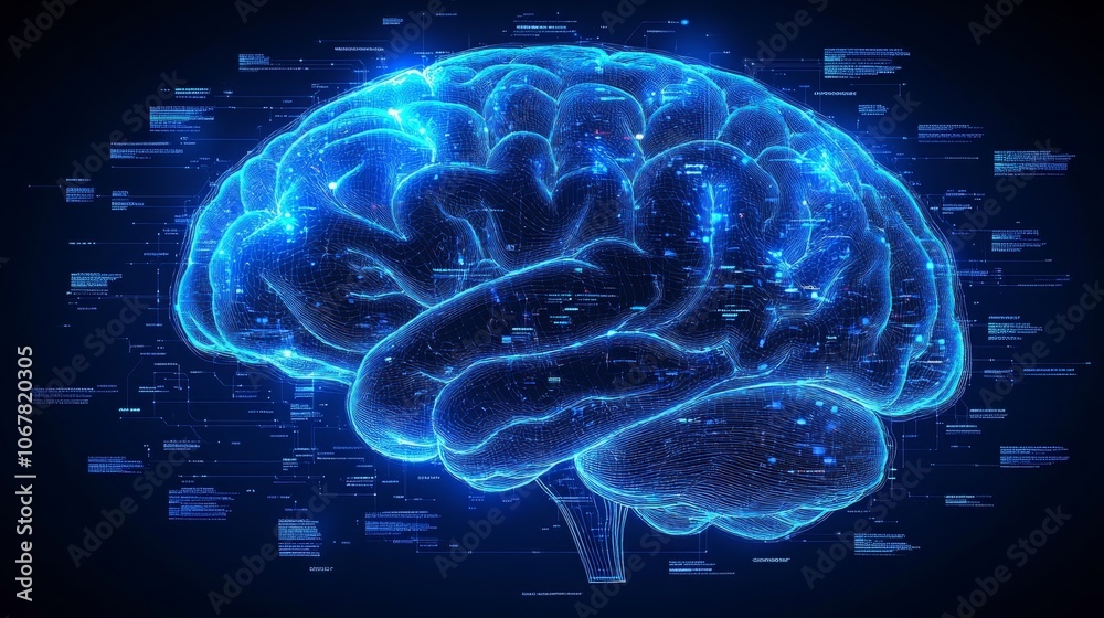 A white line brain silhouette on a dark backdrop symbolizes complex thought processes A white line brain silhouette on a dark backdrop symbolizes complex thought processes