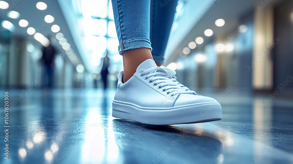 young adult’s foot in focus, with blurred background showing a group of people in casual attire. The scene suggests movement and community, symbolizing unity and shared journeys young adult’s foot in focus, with blurred background showing a group of people in casual attire. The scene suggests movement and community, symbolizing unity and shared journeys