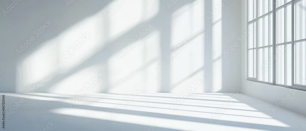 Explore the beauty of light reflections on a clean white background
