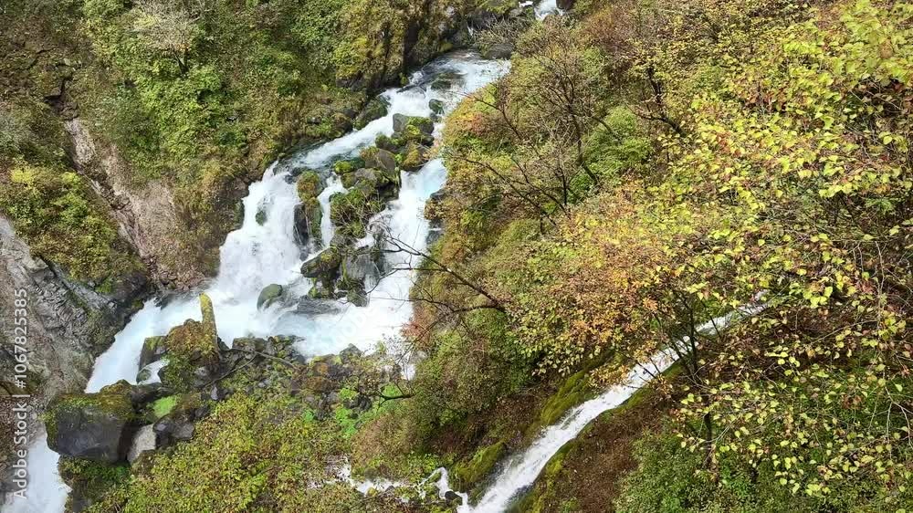 Long take floating waterfalls beautiful nature before autumn. Long take floating waterfalls beautiful nature before autumn.