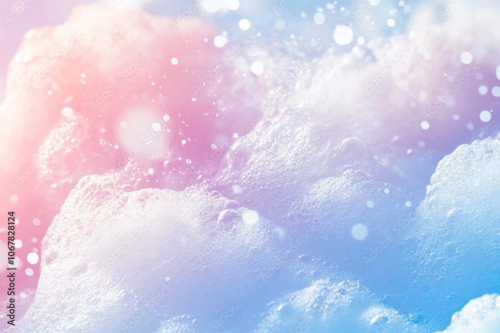 This enchanting image displays feathery foamy waves awash in dreamy pink and blue ambience, evoking calming serenity and capturing the beauty of gentle motion. This enchanting image displays feathery foamy waves awash in dreamy pink and blue ambience, evoking calming serenity and capturing the beauty of gentle motion.