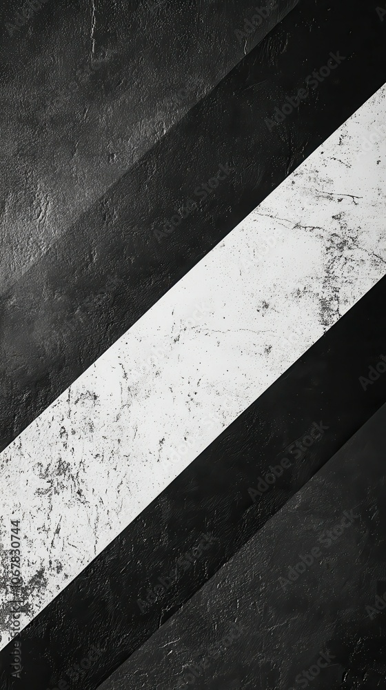 Create stunning minimalist art with black and white diagonal stripes featuring a central white band Create stunning minimalist art with black and white diagonal stripes featuring a central white band