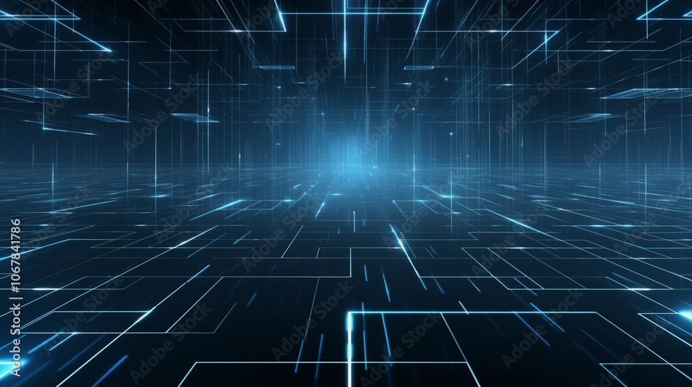 Obraz premium Abstract structure computer technology business background wallpaper