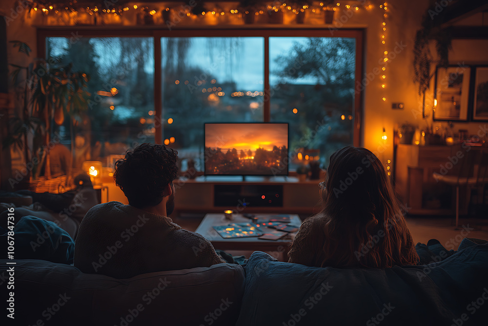 A family spending quality time together in a cozy living room, gathered around the TV or playing a board game, enjoying a warm and relaxing evening.
A family spending quality time together in a cozy living room, gathered around the TV or playing a board game, enjoying a warm and relaxing evening.
