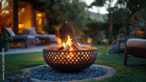 Cozy Backyard Fire Pit