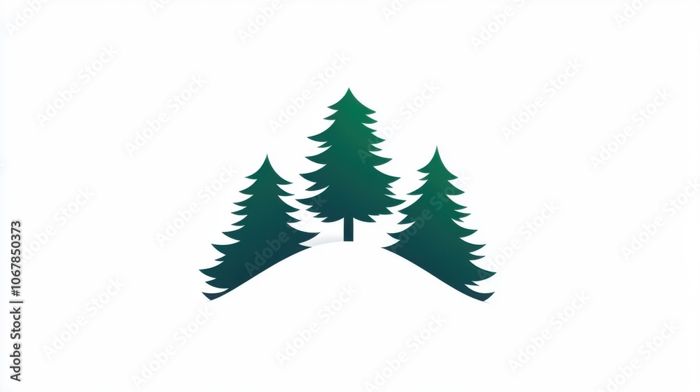 Obraz premium green christmas tree