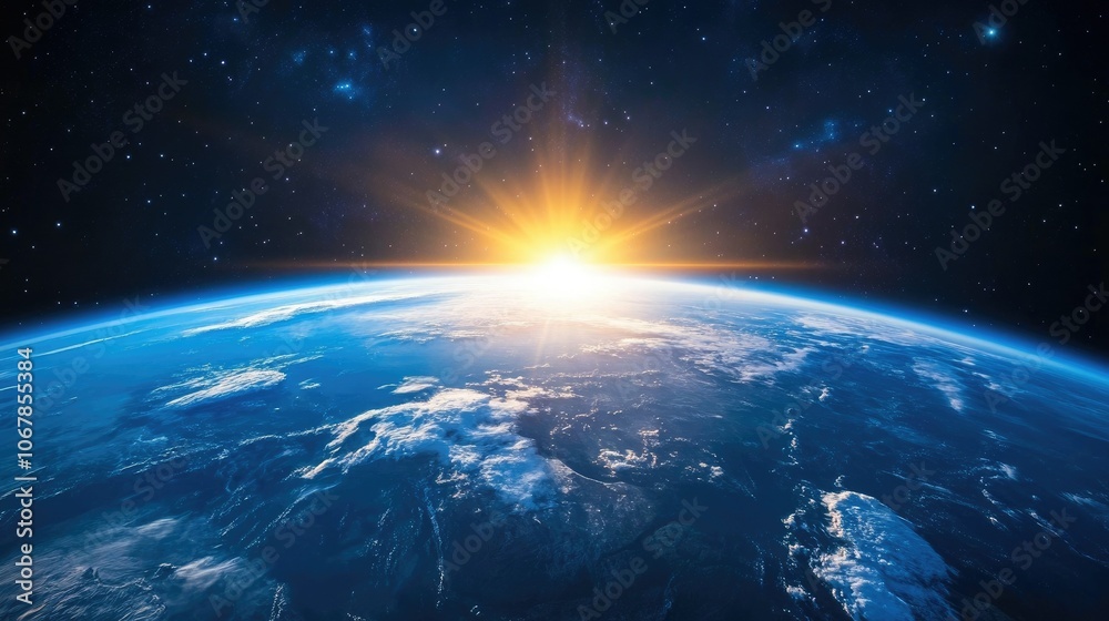 Fototapeta premium High-definition image of Earth, isolated on black, showing continents, oceans, and cloud formations with a soft outer glow