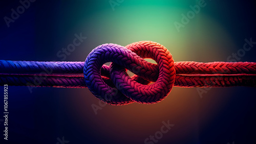 Unity and Strength Concept . Team rope diverse strength connect partnership together teamwork unity communicate support. Strong diverse network rope team concept integrate cooperation empower power.