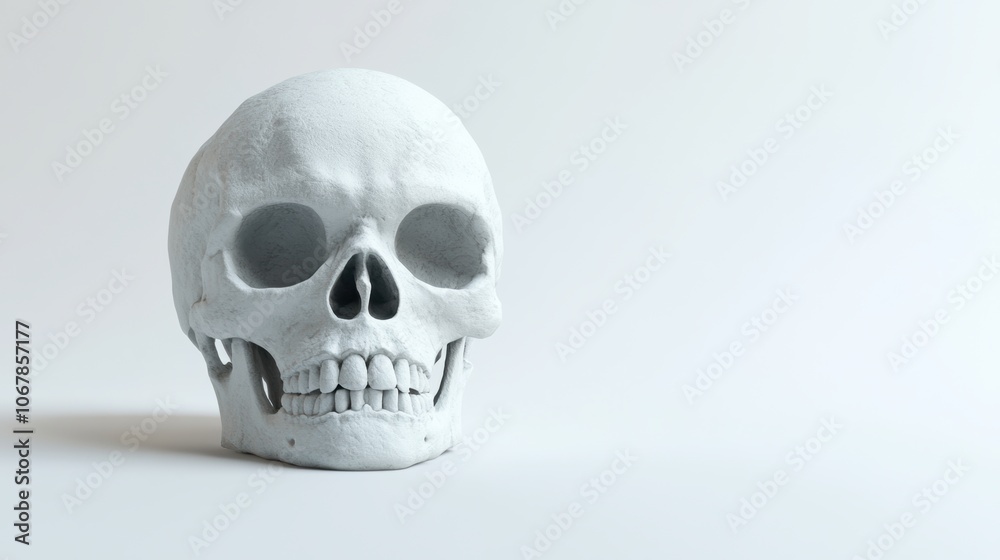 3D skull. The decoration element for Halloween. 3D skull. The decoration element for Halloween.