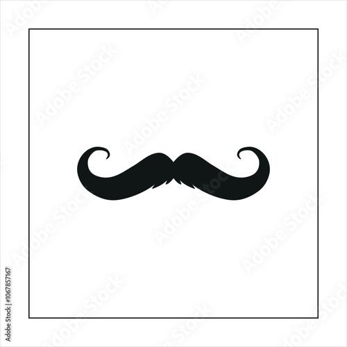 vector graphic of moustache i...