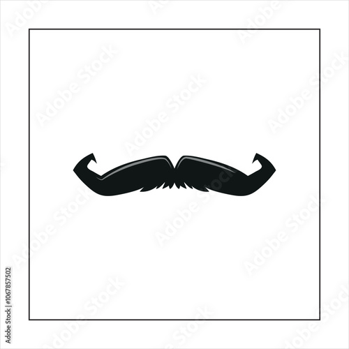 vector graphic of moustache i...