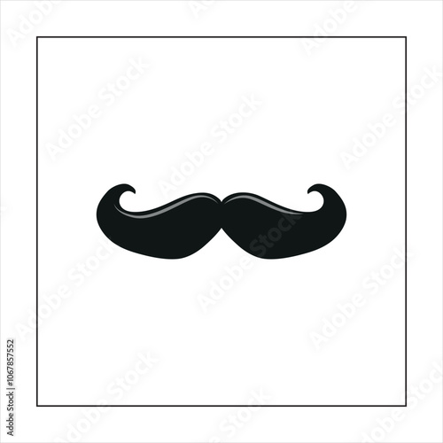 vector graphic of moustache i...