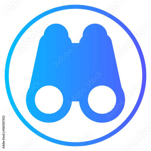 binoculars gradient icon