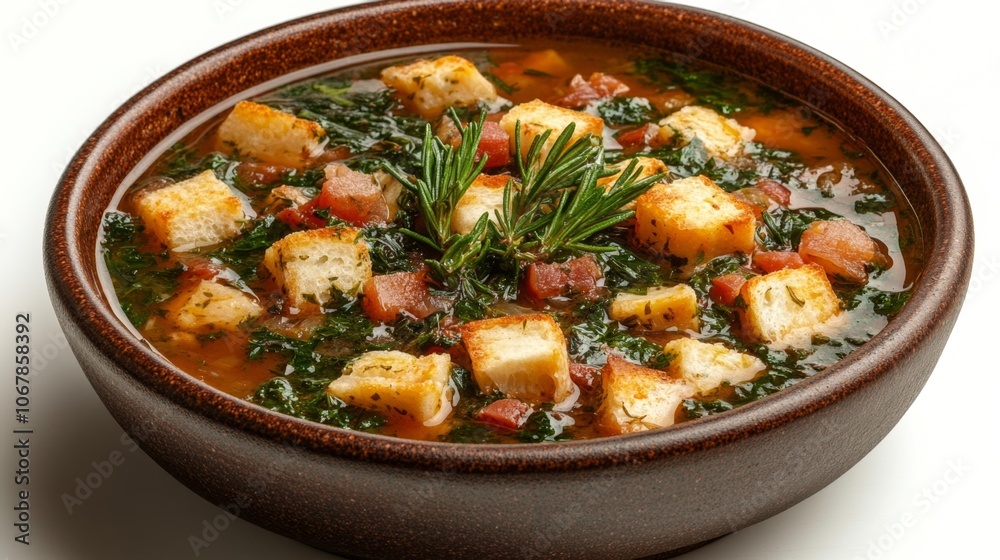 Tuscan Bread Soup (Ribollita). Generative AI Tuscan Bread Soup (Ribollita). Generative AI