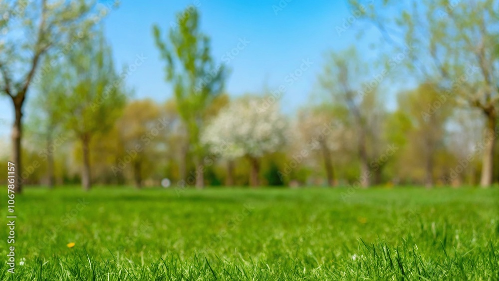 A sunny spring park scene featuring green grass, flowering trees, and a bright bokeh light background, ideal for product display.
A sunny spring park scene featuring green grass, flowering trees, and a bright bokeh light background, ideal for product display.