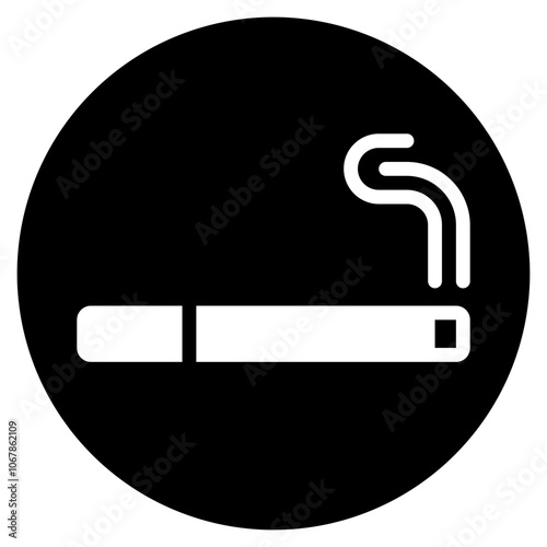 cigarette glyph icon