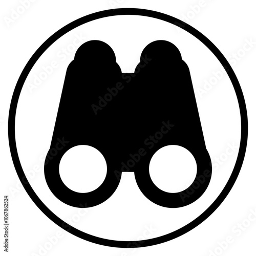 binoculars glyph icon