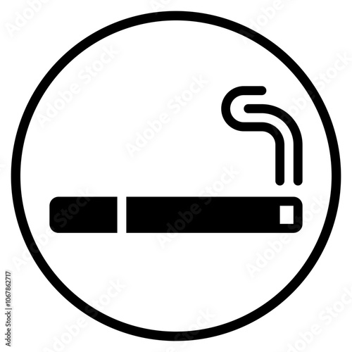 cigarette glyph icon