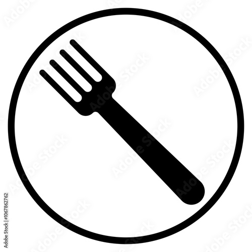 fork glyph icon