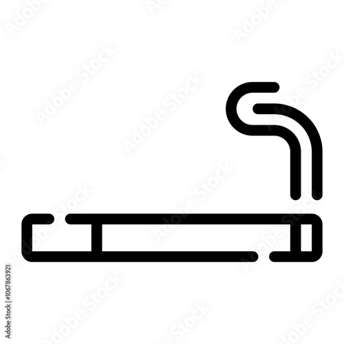 cigarette line icon