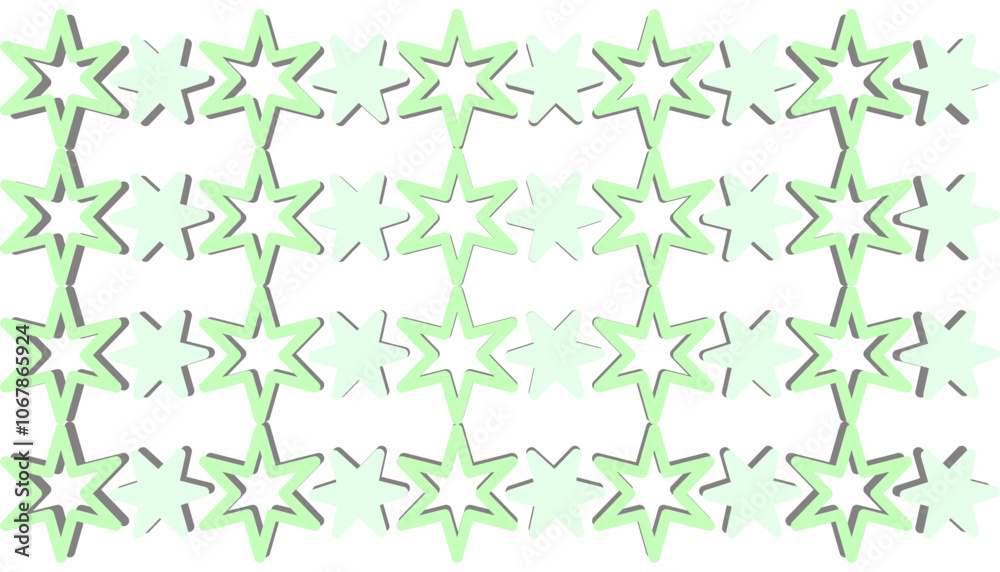 vector illustration of a green star pattern vector illustration of a green star pattern
