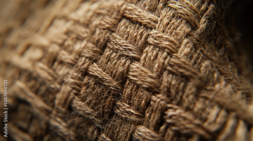 Close-Up of Textured Woven Material Close-Up of Textured Woven Material