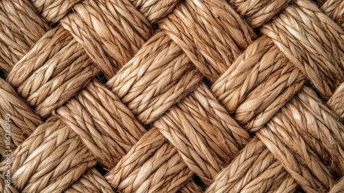 Close-up of Natural Woven Texture