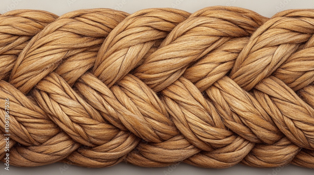 Detailed View of Tightly Twisted Rope Detailed View of Tightly Twisted Rope