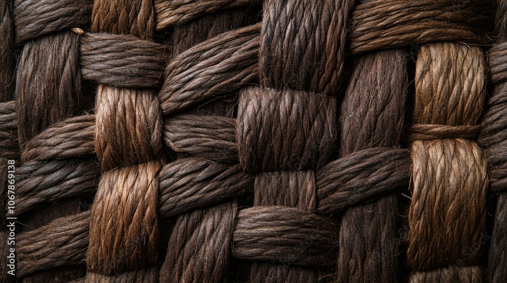 Detailed View of a Woven Texture in Natural Colors Detailed View of a Woven Texture in Natural Colors