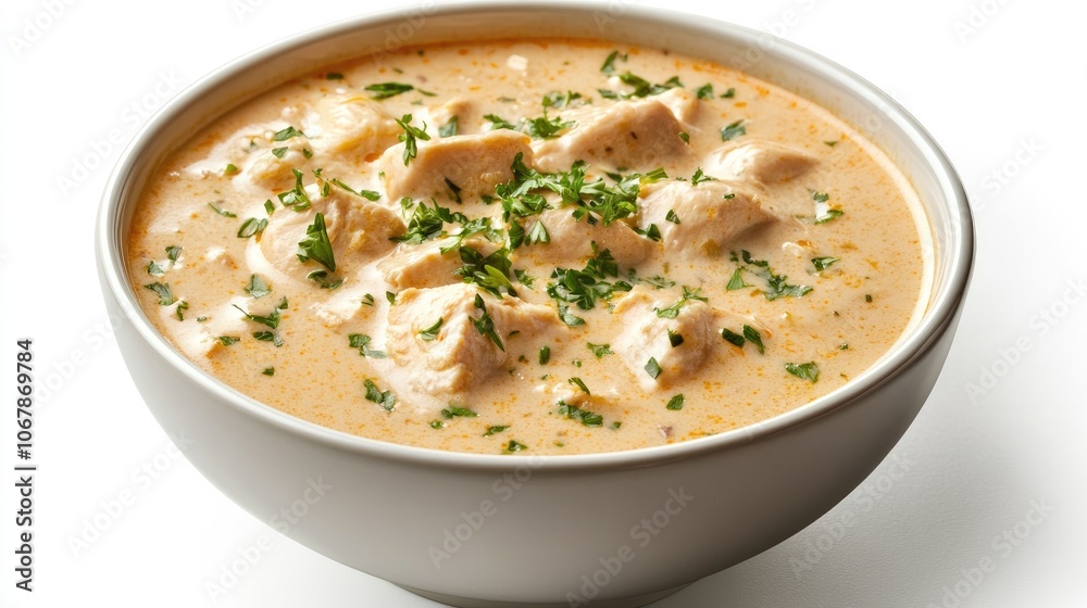 Creamy Chicken Curry Bowl with Fresh Herbs Creamy Chicken Curry Bowl with Fresh Herbs