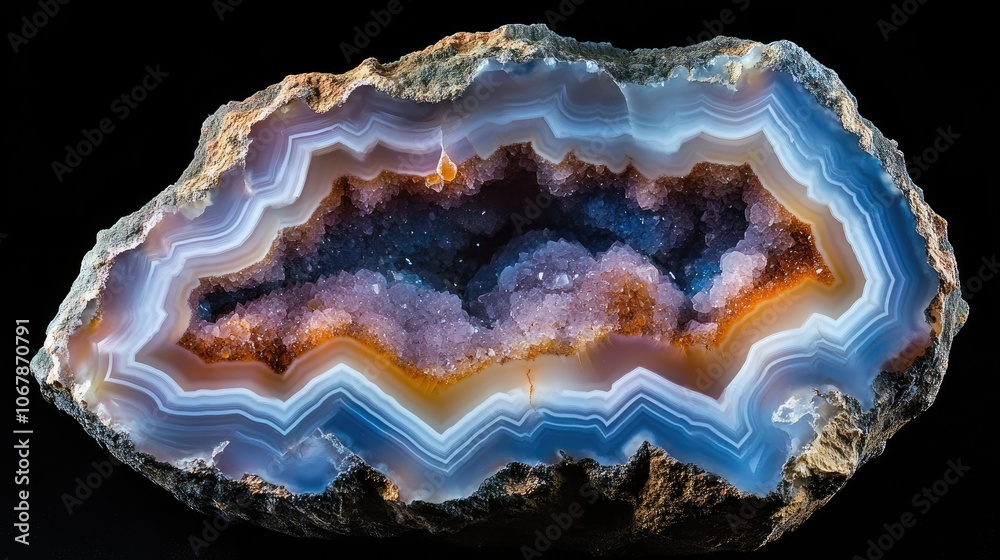 Striking Agate Close-Up Photograph Striking Agate Close-Up Photograph