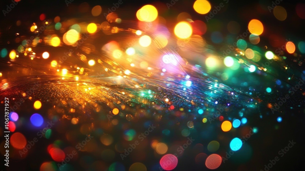 Colorful Radiance from Fiber Optic Threads Colorful Radiance from Fiber Optic Threads