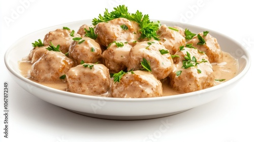 Warm and Inviting Plate of Swedish Meatballs