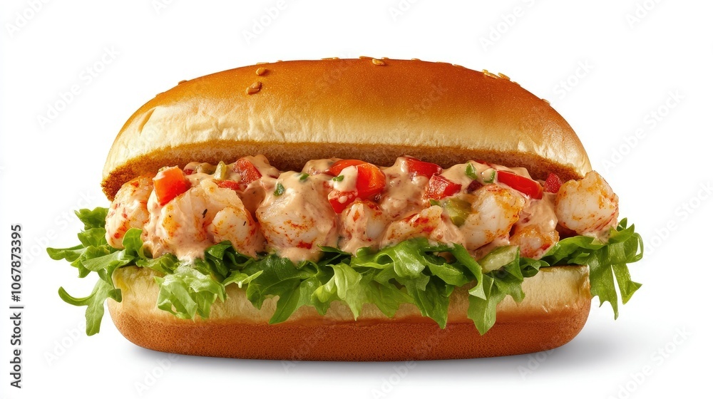 Close-Up of a Delicious Lobster Roll Close-Up of a Delicious Lobster Roll