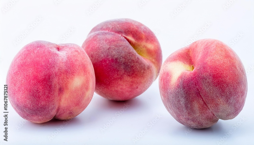 Peach on white background. Peach Fruit Isolated. Peach on white background. Peach Fruit Isolated.