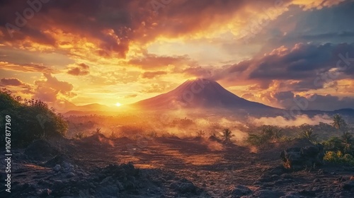 Volcano Sunset