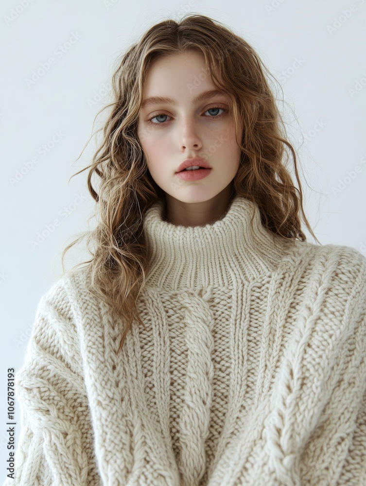 Cozy Oversized Sweater Styled Portrait