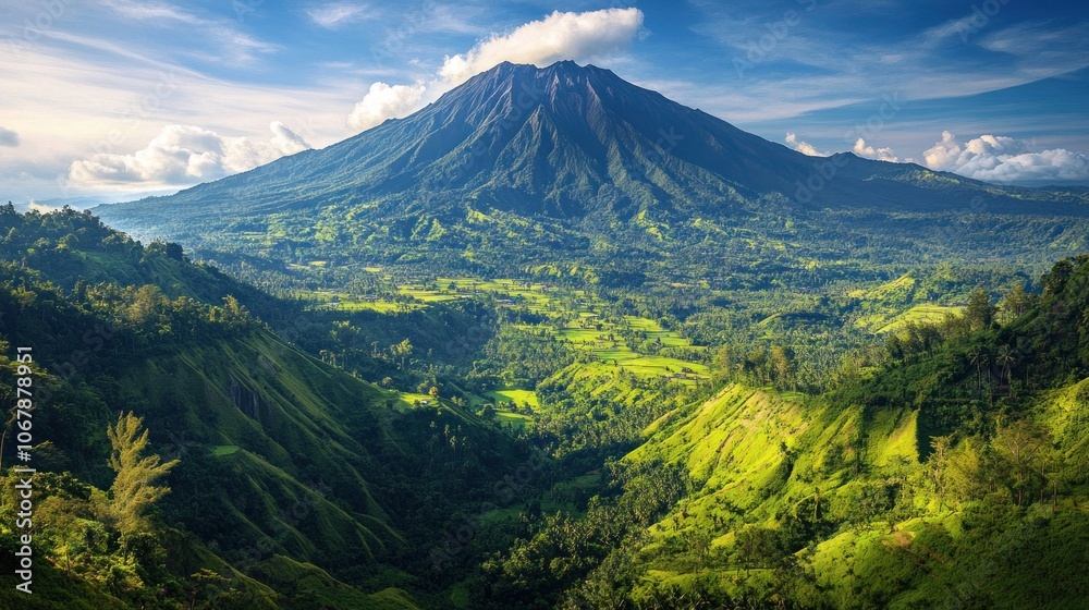 Volcanic Mountain Landscape Volcanic Mountain Landscape