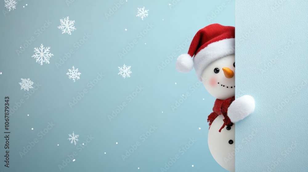 Cute snowman. Winter holiday theme. Cute snowman. Winter holiday theme.