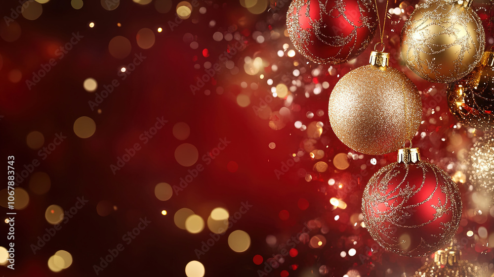 Red Christmas balls Red Christmas balls