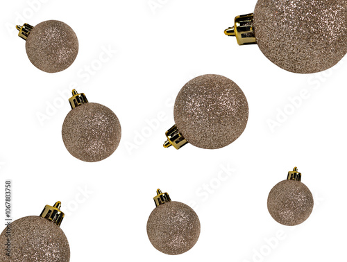 set of kinds of christmas decorations