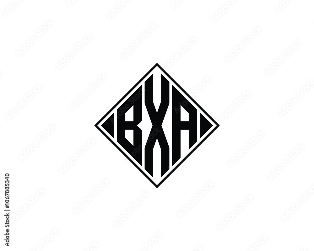 BXA Logo design vector template. BXA BXA Logo design vector template. BXA